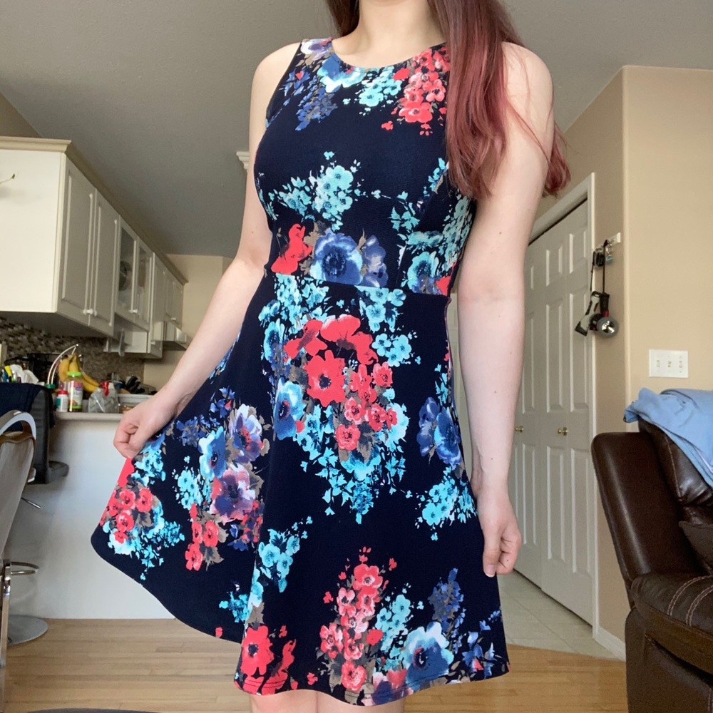 Floral A Line Dress by Suzy Shier
